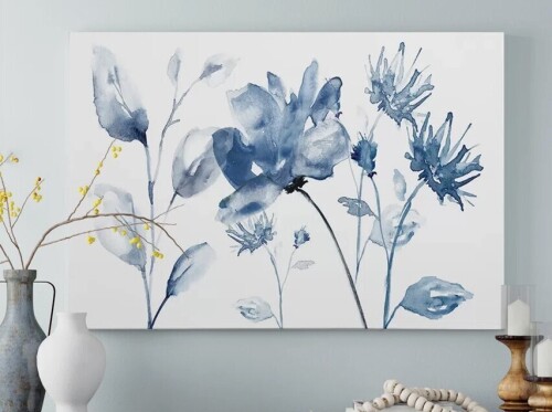 Three Posts&trade; "Translucent Blues II" Camvas, 24" x 36" New in Box $299