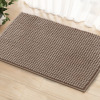 Wade Logan&reg; Azriah Luxury Chenille Super Soft Absorbent Polyester Rectangle Non-Slip Bath Rug, 20" x 30" New