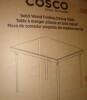 COSCO 3'8" x 2'8" Rectangle Wood Folding Dining Table in Gray Woodgrain, New in Box $399 - 2