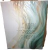 Mercer41 Gold And Green Soft Wave Fusion I - Abstract Shapes Large Wall Art- 36" x 48" New In Box $299 - 2
