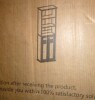 Cyclysio 80" Tall Bookcase, Farmhouse Bookshelves with Drawer and Doors, Floor Standing 6 Shelf Display Storage Cabinet in White/Brown New in Box $299 - 2