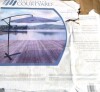 Four Seasons Courtyard 11.5 Ft. Aluminum Charcoal Grey Offset Patio Umbrella New Shelf Pull $299 - 2