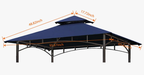 Arlmont & Co. Monyca Arlmont & Co. Polyester Replacement Canopy for Gazebo New In Box $199