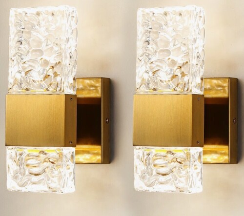Mercer41 Luxcien Dimmable Wall Light (Set of 2) New In Box $199