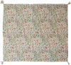 Creative Co-Op 60" L x 50" W Quilted Cotton Throw with Floral Pattern, Kantha Stitch and Tassels New In Box $199