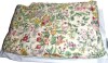 Creative Co-Op 60" L x 50" W Quilted Cotton Throw with Floral Pattern, Kantha Stitch and Tassels New In Box $199 - 2