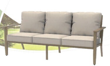 Phi Villa 3 Piece Outdoor Set With Loveseat and 2 Chairs (2 Boxes) New in Box $999