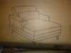 Charlton Home Erbes 37.01" W Chenille Upholstered Solid Wood Chaise Lounge in Beige New In Box $699 - 2