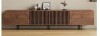 Latitude Run Kleitos 70.87 Inch Modern Wood TV Stand for 75 Inch TV Slatted Media Console Entertainment Center with Storage Walnut New in Box $599