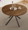 17 Stories Riella Round Dining Table in Walnut New in Box $499