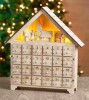 Glitzhome 15.25 in. H Wooden LED Countdown Farmhouse New In Box $79