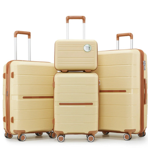 QIURUNSHANGMAO Luggage Sets 4 Piece(14/20/24/28) PP Lightweight & Durable Expandable Suitcase New In Box $299