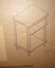 Winston Porter 26.77 Inch Wooden Nightstand with One Drawer and One Shelf for Kids and Adults, White with Golden Handle New In Box $299 - 2