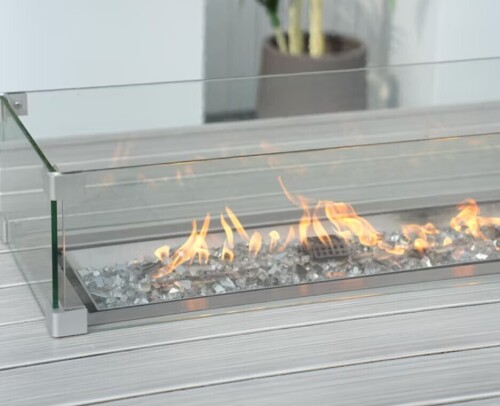 Direct Wicker 70.8-in W 50000 Maximum BTUs Portable Liquid Propane Burner for Fire Pit Table New In Box $699
