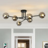 George Oliver 6 - Light Linear Sputnik Glass Semi Flush Mount New In Box $299