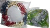The Holiday Aisle&reg; 21.6" Modern Farmhouse White Tulip Wreath With Black & White Striped Bow For All Seasons / he Holiday Aisle&reg; 20 Inch Patriotic Artificial Berry Wreath Features a Rustic Grapevine Base Red/White/Blue New Assorted $199 - 2