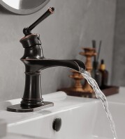BESy Single Hole Bathroom Faucet Single-handle Bathroom Sink Faucet with Drain Assembly New in Box $199