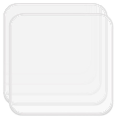 Cercker 2 Pack Silicone Dehydrator Trays for Liquids, Fruit Leather Trays for Dehydrator, Non-stick Silicone Dryer Mats with Edge,Reusable Dryer Sheet for Jerky, Fruit, Meat, Herbs (11" x 11?) New In Box