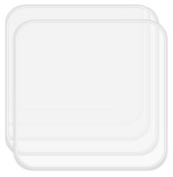 Cercker 2 Pack Silicone Dehydrator Trays for Liquids, Fruit Leather Trays for Dehydrator, Non-stick Silicone Dryer Mats with Edge,Reusable Dryer Sheet for Jerky, Fruit, Meat, Herbs (11" x 11?) New In Box