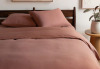 BOKSER HOME Queen Size 3-Piece French Linen And Cotton Duvet Cover & Sham Set $299