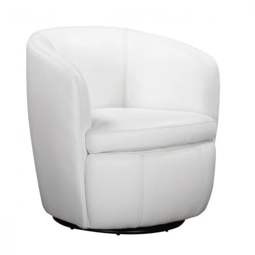 Parker House Barolo Swivel Club Chair in Snow SBAR#912S-SNOW, New in Box $699