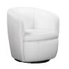 Parker House Barolo Swivel Club Chair in Snow SBAR#912S-SNOW, New in Box $699
