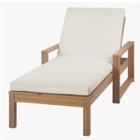 Streamdale Furniture Streamdale 5-Position Outdoor Chaise Lounge with Cushion and Adjustable Backrest New in Box $699