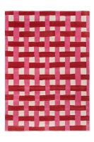 HARLEQUIN Sophie Robinson Basket Weave Coral/Rose (144102) 6' 7" x 4' 7" Rectangle Rug, New $2,499