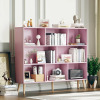 George Oliver Jaen Solid and Manufactured Wood 8 Shelf Cube Bookcase, Pink Blossom, New in Box $299