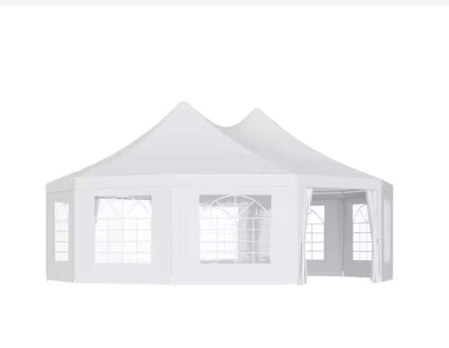 Outsunny 21 ft x 29 ft White Large 10-Wall Event Wedding Gazebo Canopy Tent with Open Floor Design and Weather Protection (3 Boxes) New in Box $1299