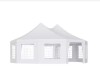 Outsunny 21 ft x 29 ft White Large 10-Wall Event Wedding Gazebo Canopy Tent with Open Floor Design and Weather Protection (3 Boxes) New in Box $1299