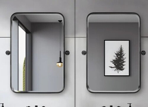 Trent Austin Design Orton Metal Wall Mirror with Adjustable Tilted Frame New in Box $399