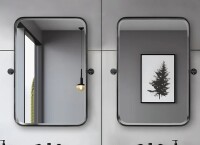 Trent Austin Design Orton Metal Wall Mirror with Adjustable Tilted Frame New in Box $399