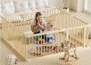 Homlux Large Wooden Baby Playpen & Baby Gate With Door, Safe Play Area Kids Activity Center New in Box $299