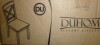 Gracie Oaks Bronxton 17" Wide Walnut Wood Country Farmhouse Cross Back Dining Chair New in Box $299 - 2