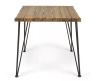 Noble House Zion Teak Brown Square Wood Outdoor Dining Table New In Box $299
