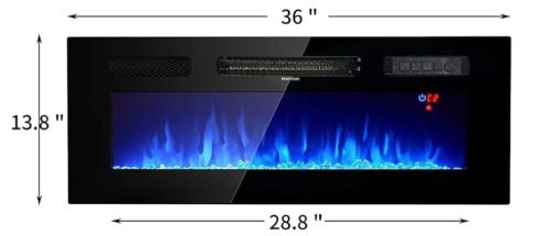 oneinmil 36&rdquo; Electric Fireplace Insert for The Living Room TV Stand New In Box $499