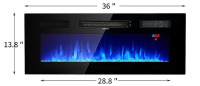 oneinmil 36&rdquo; Electric Fireplace Insert for The Living Room TV Stand New In Box $499