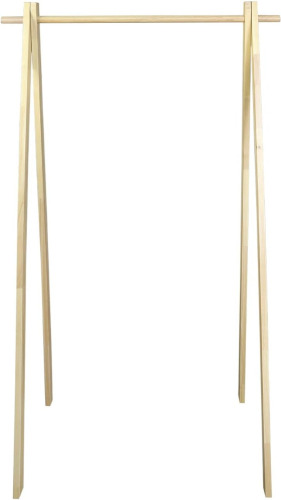 Casual Home Solid Wood No Tool Assembly Collapsible Aesthetic Clothing Garment Rack New In Box $299