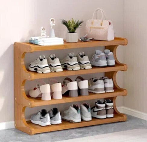 Rebrilliant U-Shaped Simple Shoe Rack, Multi-Layer Storage $99