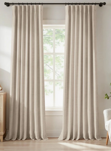Wade Logan&reg; Birglinde Polyester Blackout Curtain Panels (Set of 2), 52" x 84" New $89