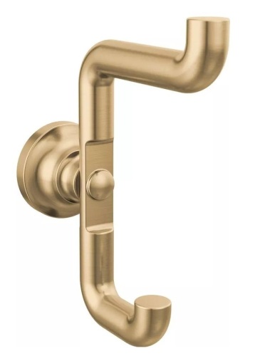 Delta Saylor&trade; 2-Hook Robe Hook in Lumicoat&trade; Champagne Bronze / Delta Other: P-Trap New In Box Assorted $199