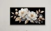 Ophelia & Co. Modern Wall Art Decor Elegant White Flower Picture Art Work, 24" x 48" New In Box $199