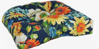 Rosalind Wheeler Indoor/Outdoor 20" Wicker Chair Seat Cushion New In Box $99