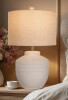 Ebern Designs 22'' Farmhouse Jar Table Lamp, Rotary Switch Rustic Bedside Lamp Pot Nightstand Lamp for Home Deco New Open Box $199