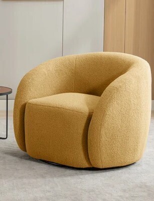 Ivy Bronx Katherline Upholstered Swivel Armchair New in Box $999