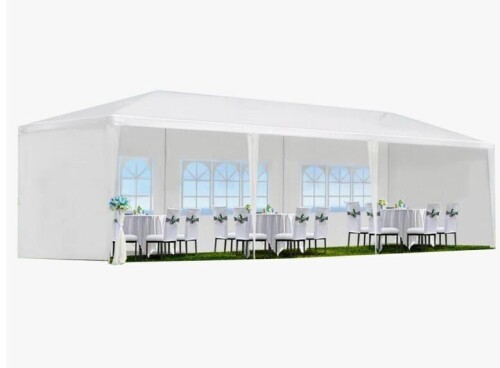 Groupes 10X30' Wedding Party Canopy Tent Outdoor Gazebo With Removable Sidewalls New in Box $599