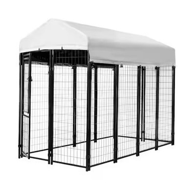 Kennelmaster 4 ft. x 8 ft. x 6 ft. Welded Wire Dog Fence Kennel Kit New in Box $399