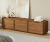 Winston Porter Modern 70.87" TV Stand with Storage, Wooden Entertainment Center for TVs up to 80" in Walnut New in Box $499