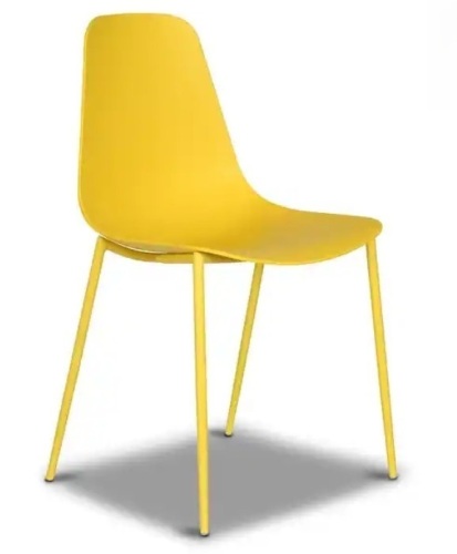 Poly & Bark Isla Modern Dining Chair in Sunburst Yellow New in Box $299